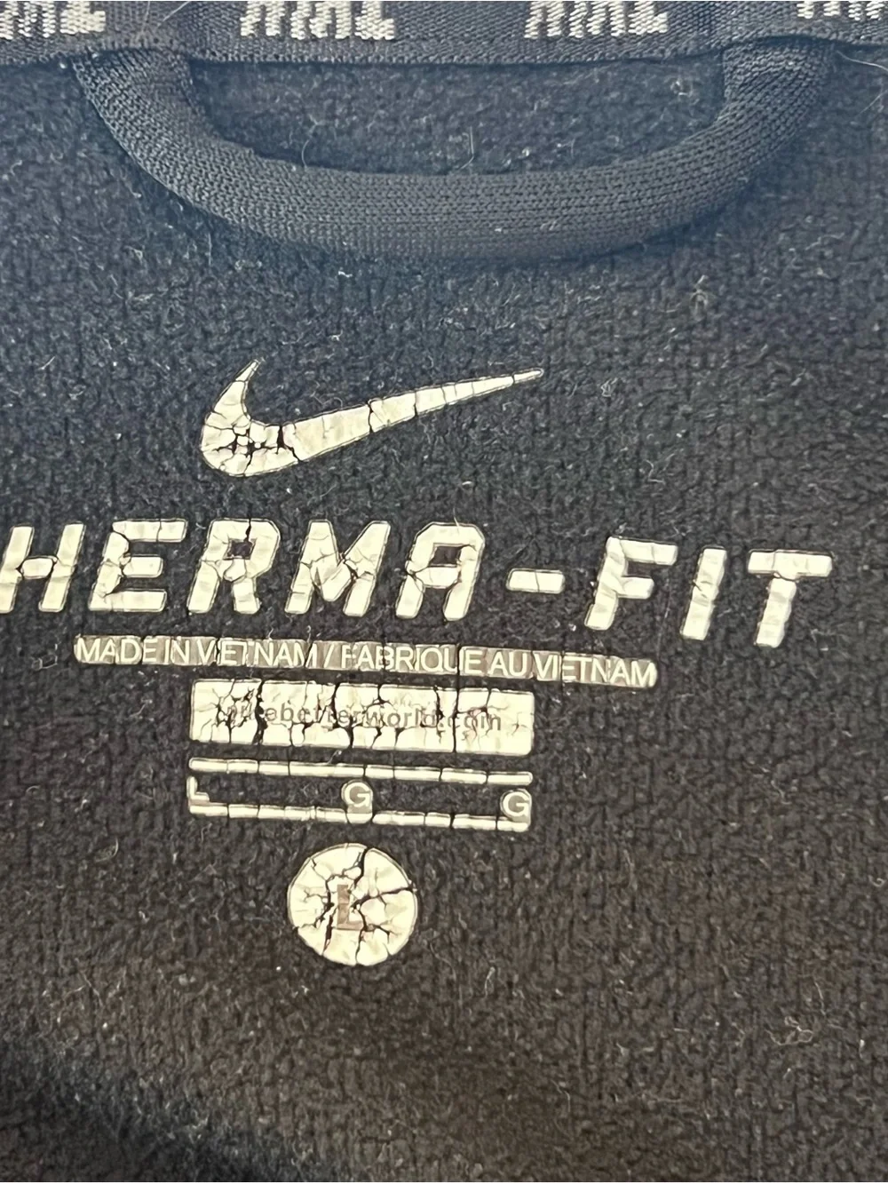 Nike‎ DRI-FIT Therma Training Pullover Hoodie Black Size Large Embroidered Logo